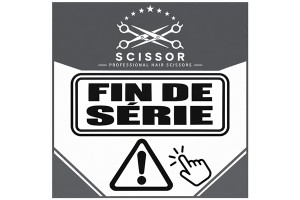 logo fin de serie ciseaux coiffure