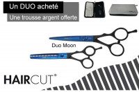 -  Duo CISEAUX Blue Moon + trousse silver Haircut offerte