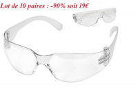 - 90%  Lot de 10 lunettes de protection 7 Element