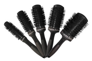 Lot 5 brosses rondes céramic noires Jacques Seban