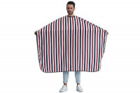 Peignoir cape Barber bleu blanc rouge