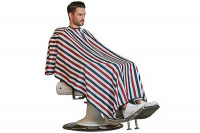 Peignoir cape Barber bleu blanc rouge