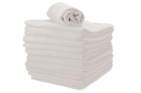 Lot serviettes Chevron blanc