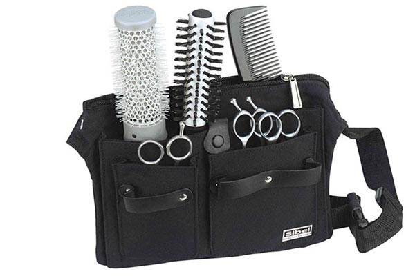 Etui ceinture en toile Holster Practical - Rangement outillage coiffure -  Trousse coiffure - Sacoche coiffure - Matériel de coiffure -   - HP COIFFURE