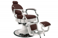 Fauteuil barbier Baron marron