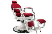 Fauteuil barbier Baron rouge