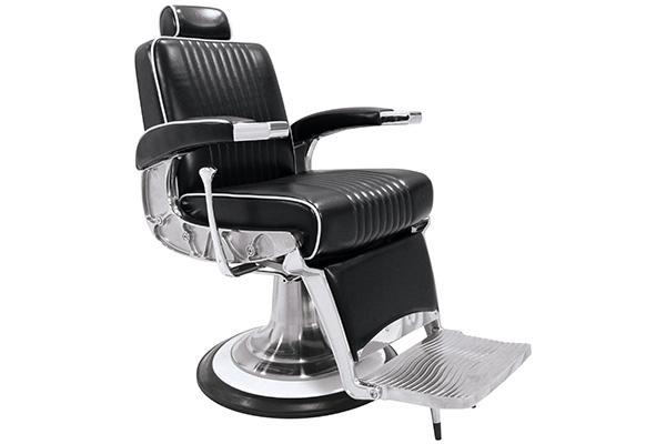 Fauteuil barbier Mustang noir - Mobilier coiffure - Mobilier barbier -   - HP COIFFURE