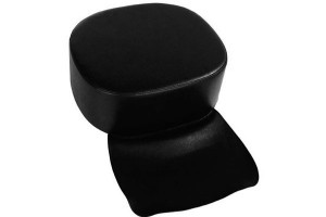 Pouf rehausseur pour fauteuil et bac JS noir